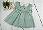 Vestido Bebê Verde Arabescos Joaninha - Imagem 1