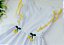 Vestido Infantil Branco com Vivo Amarelo - Imagem 2