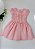 Vestido Infantil Casinha de Abelha Babados Rosa - Imagem 1
