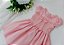 Vestido Infantil Casinha de Abelha Babados Rosa - Imagem 2