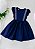 Vestido Infantil Casinha de Abelha Na Alça Babadinhos Marinho - Imagem 1