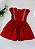 Vestido Infantil Casinha de Abelha Na Alça Babadinhos Vermelho - Imagem 1