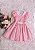 Vestido Infantil Com Gola Rosa - Imagem 1
