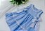 Vestido Infantil Listrado Azul Laços Laterais - Imagem 2