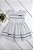 Vestido Infantil Off Quadriculado com Viés Marinho - Imagem 1