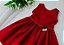 Vestido Infantil Vermelho Com Detalhe Xadrez - Imagem 2