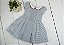 Vestido Infantil Xadrez Cinza - Imagem 1