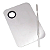Placa Inox com Espátula Maquiagem - Imagem 1