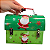 Lata de Metal de Natal Caixa Maleta Cofre 13x17x8cm - Imagem 3