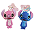 Escova Cabelo Stitch Azul ou Rosa Infantil - Imagem 2