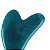 Guasha Massagem Facial Resina Azul - Imagem 2