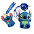 Kit Chaveiro E Bolsinha Stitch - Imagem 1