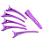 Presilhas Jacaré Cabelo Roxo 24 Unidades - Imagem 2