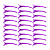 Presilhas Jacaré Cabelo Roxo 24 Unidades - Imagem 1
