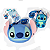 Kit Bolsas Stitch 3 Peças Bolsa Grande Pequena Porta Cartão - Imagem 2
