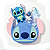 Kit Bolsas Stitch 3 Peças Bolsa Grande Pequena Porta Cartão - Imagem 1