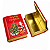 Lata de Natal Papai Noel Formato Livro Metálica 10x12cm - Imagem 1