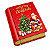 Lata de Natal Papai Noel Formato Livro Metálica 10x12cm - Imagem 2
