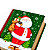 Lata de Natal Papai Noel Verde Formato Livro Metálica 10x12cm - Imagem 2