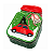 Lata Decorativa Natalina Merry Christmas Metal 15x10x6cm - Imagem 1