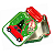 Lata Decorativa Natalina Merry Christmas Metal 15x10x6cm - Imagem 2