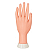 Mão Silicone Articulável Para Treino Manicure Unhas - Imagem 2