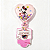 Escova Cabelo Minnie Mouse Coração infantil - Imagem 2