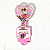 Escova Cabelo Minnie Mouse Coração infantil - Imagem 4