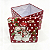 Lata Decorativa Quadrada Natalina Boneco de Neve 9,30x9,50x9,50cm - Imagem 2