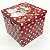 Lata Decorativa Quadrada Natalina Boneco de Neve 9,30x9,50x9,50cm - Imagem 1