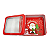 Lata Decorativa Natalina Papai Noel Vermelha 5,5x13x5,10,5cm - Imagem 2