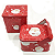 Kit 2 Latas Metal Natal Decoração Papai Noel - Imagem 1