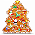 Lata Decorativa Metal Natal Árvore Biscoito 11x15cm - Imagem 2