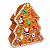 Lata Decorativa Metal Natal Árvore Biscoito 11x15cm - Imagem 1