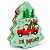 Lata Decorativa Árvore de Natal Carro 15x18cm - Imagem 1