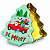 Lata Decorativa Árvore de Natal Carro 15x18cm - Imagem 2