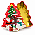 Lata Decorativa Árvore de Natal Papai Noel 15x18cm - Imagem 2