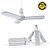LÂMPADA LED 45W PÉTALA DOBRÁVEL AJUSTAVEL FAN BLADE 3 PAS - Imagem 1