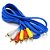 Cabo de Áudio e Vídeo 3 RCA x 3 RCA de 1,5 Mts - Imagem 2