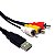 Cabo Usb X Av 3 Rca Audio E Vídeo Tv 1,5 M - Imagem 3