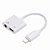 Cabo Adaptador iOs Duplo Fone E Carregador Compatível Com IPhone 7/8/XR/11 Tipo -C - Imagem 2