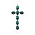 COLAR COM CRUCIFIXO DE PEDRAS HIDROTERMAIS - Imagem 2
