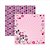 Folha de Scrapbook Caveiras Pink Floral - Imagem 1