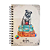 Caderno Espiral de Madeira Cachorro Amor - 80 Folhas - Imagem 1