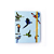 Caderno Argolado Pássaros Pautado & Pontilhado A6 Azul - Imagem 1