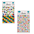Cartelas de Adesivos Alfabeto Colorido - Imagem 1