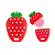 Borracha Morango Com Cheiro - Imagem 1