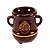 Caneca Caldeirão Harry Potter Marrom - Imagem 1