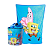 Kit Balde de Pipoca + Manta - Bob Esponja - Imagem 1