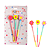 Kit 3 Lápis com Borracha Flowers - Imagem 2
